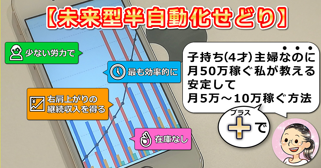 【未来型半自動化せどり】みなこが教える”+10万”完全攻略マニュアル