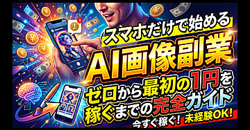 スマホだけで始めるAI画像副業｜ゼロから最初の1円を稼ぐまでの完全ガイド