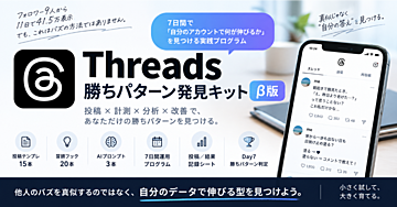 Threads勝ちパターン発見キット  β版
