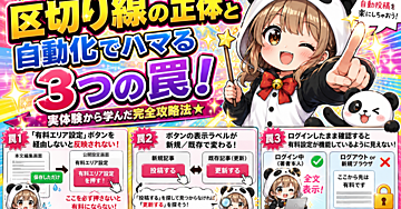 note.comの有料記事、「区切り線」の正体と、自動化で必ずハマる3つの罠
