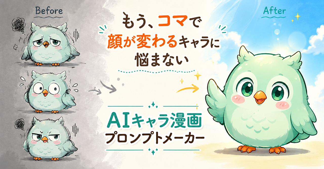 AIキャラ漫画プロンプトメーカー