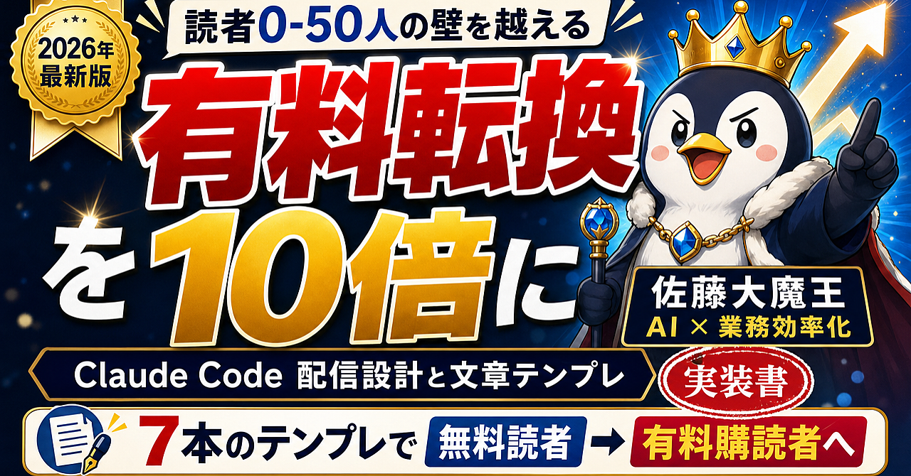 Substack有料転換10倍｜Claude Code配信設計と文章テンプレ