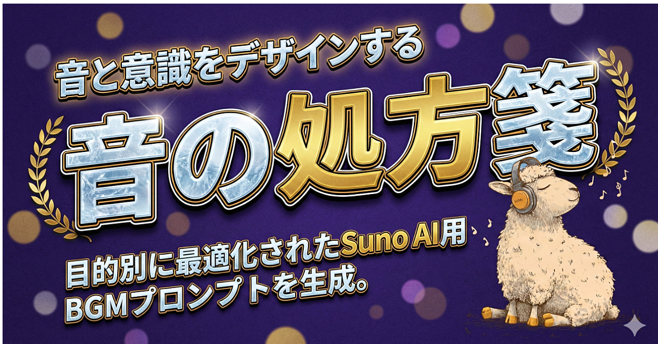 睡眠BGMをSuno AIで作る | 脳波に合わせた設計で"眠れない"が変わるのアイキャッチ画像