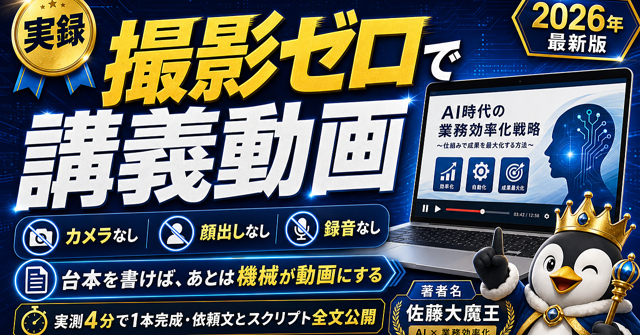 撮影も顔出しもなし｜AI音声とスライドで講義動画を作って公開する教科書