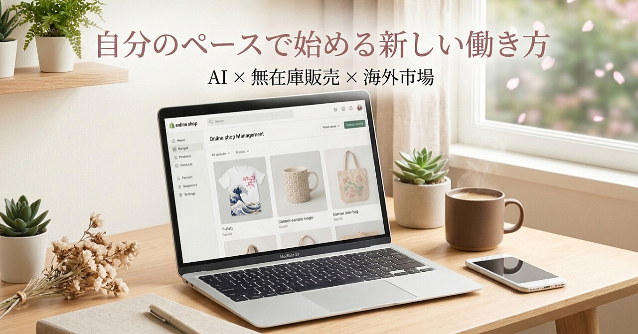【1日15分】AI×海外市場で成果を出す!頑張らない副業の仕組み化のアイキャッチ画像