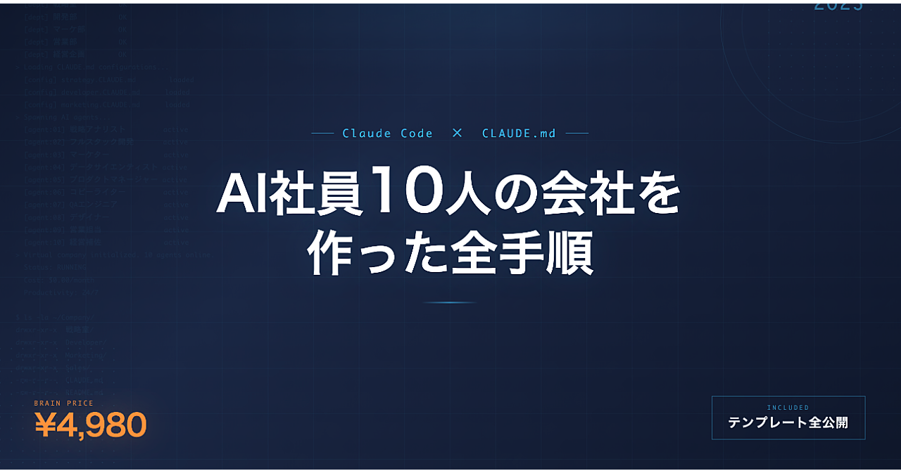 AIに仕事を奪われる前に、AIを「部下」にした話