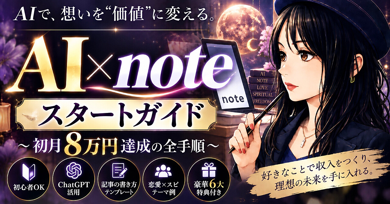 【35大特典付】ゆりさんのBrain「AI×note〜初月8万円達成の全手順〜」評判口コミ感想レビュー