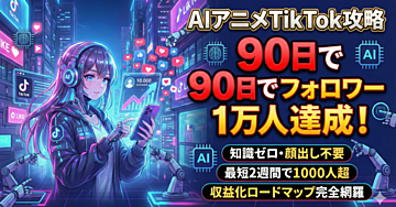 AIアニメTikTok攻略!90日でフォロワー1万人達成の秘訣
