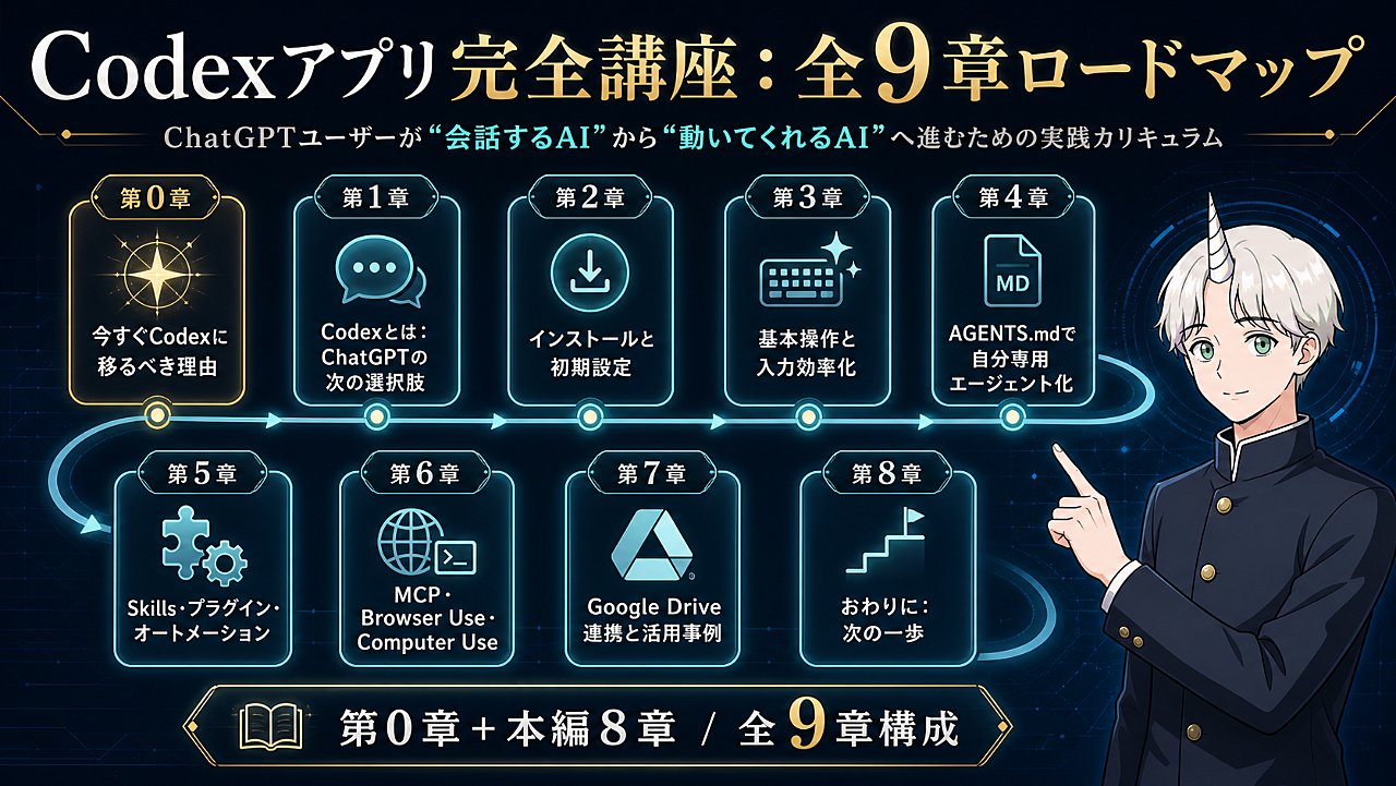 Codexアプリの教科書｜ChatGPTの次に来るAIエージェント完全攻略