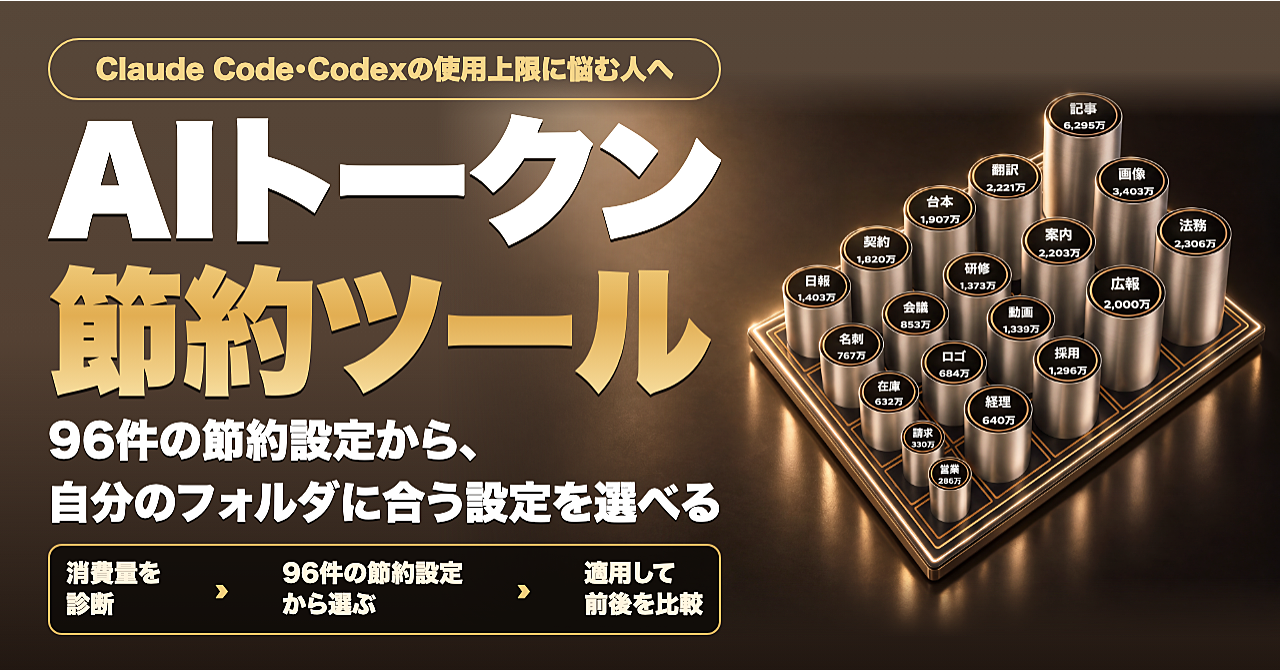 AIトークン節約ツール 公式サムネイル