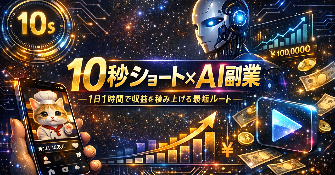 AI副業の罠：10秒ショートで失敗回避する最短ルート