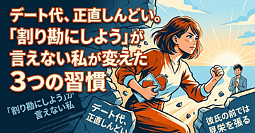 彼氏とのデート代、正直しんどい。「割り勘にしよう」が言えない私が変えた3つの習慣