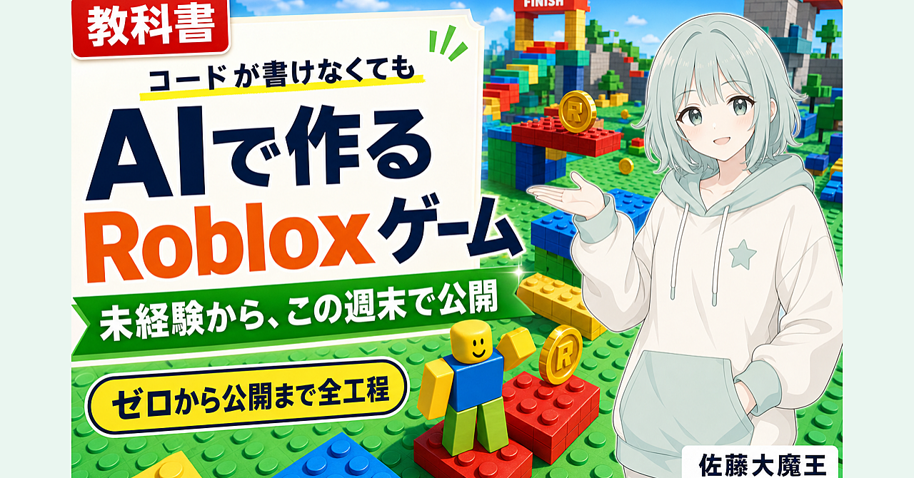 未経験からこの週末で。AIでRobloxゲームを作って公開する