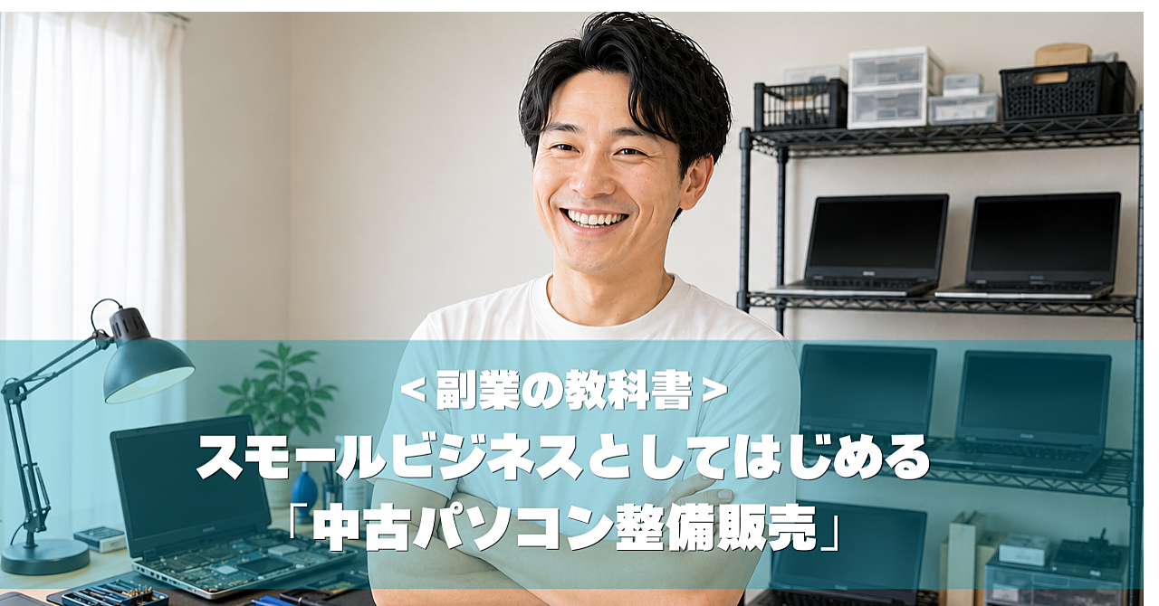 中古パソコン整備販売を副業・個人事業として始める実践教材