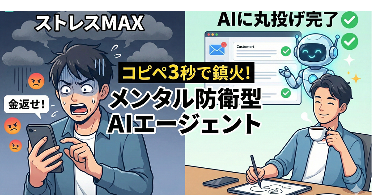 全AI対応】「金返せ！」の通知に、もうビビらない。感情ゼロ・コピペ3