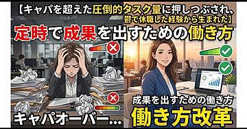 【圧倒的タスク量に潰され、休職した経験から生まれた】定時で成果を出す働き方