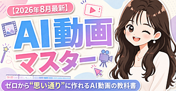 【2026年8月最新！】AI動画マスター 〜ゼロから“思い通り”に作れるAI動画の教科書〜