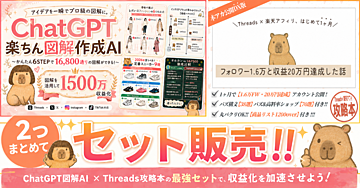 楽天アフィ攻略本×楽ちん図解作成AIセットパック
