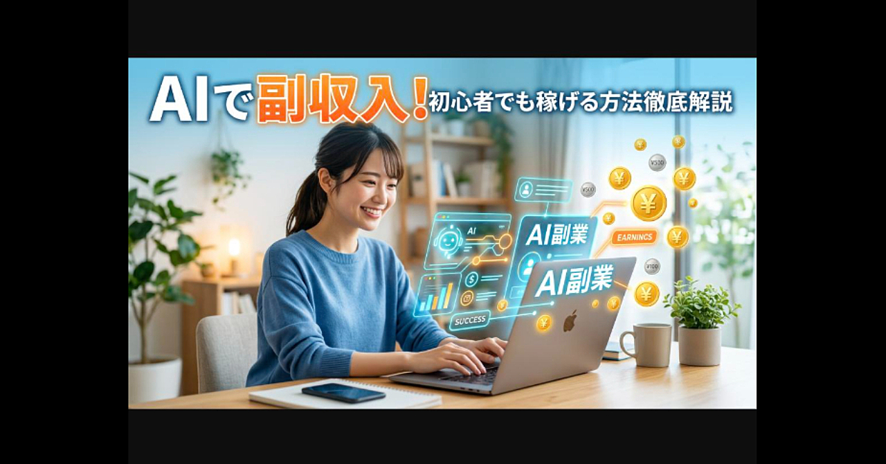 AIで月1万円を目指す副業入門｜初心者でも今日から始められる完全ガイド
