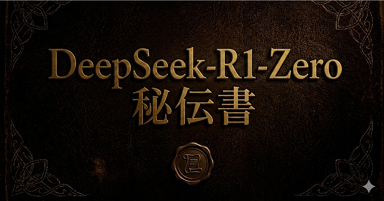 DeepSeek-R1-Zero 秘伝書