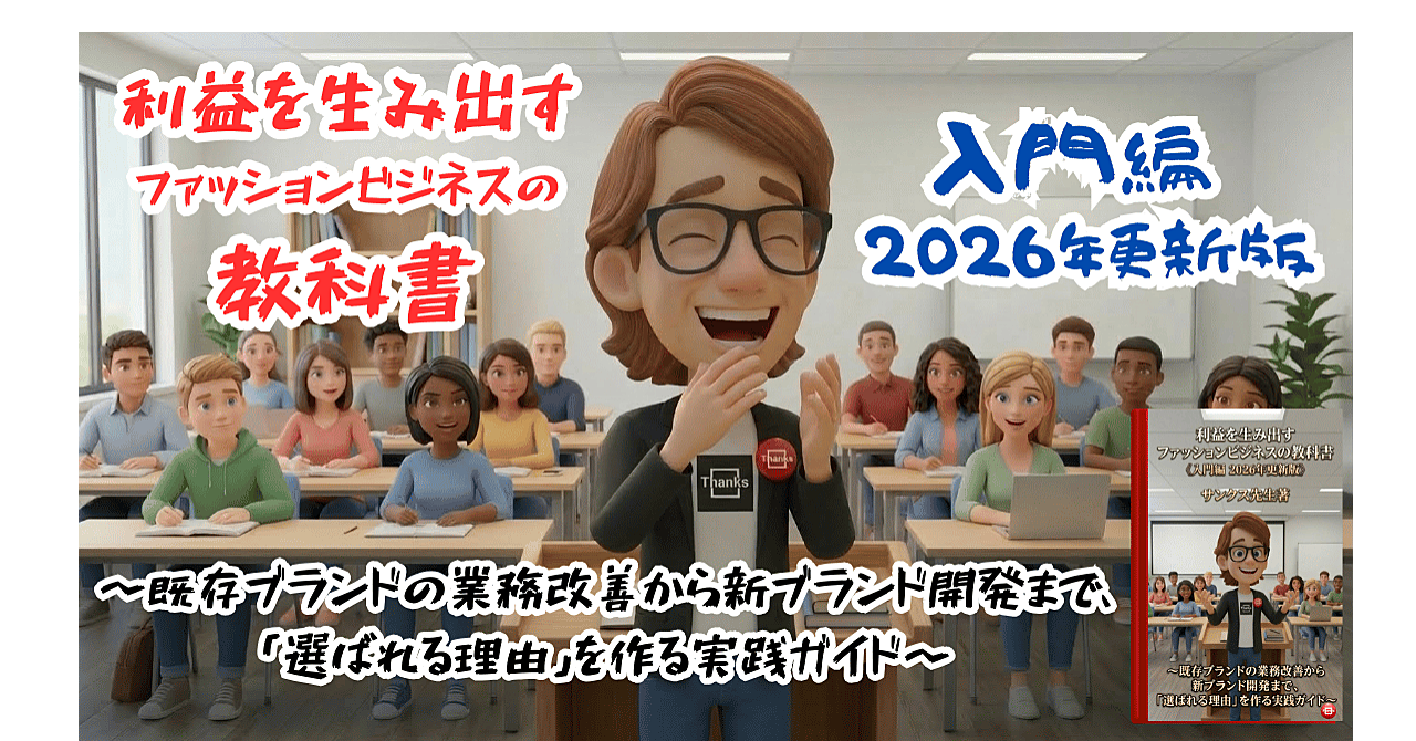 利益を生み出すファッションビジネスの教科書《入門編 2026年更新版》〜既存ブランドの業務改善から新ブランド開発まで、「選ばれる理由」を作る実践ガイド