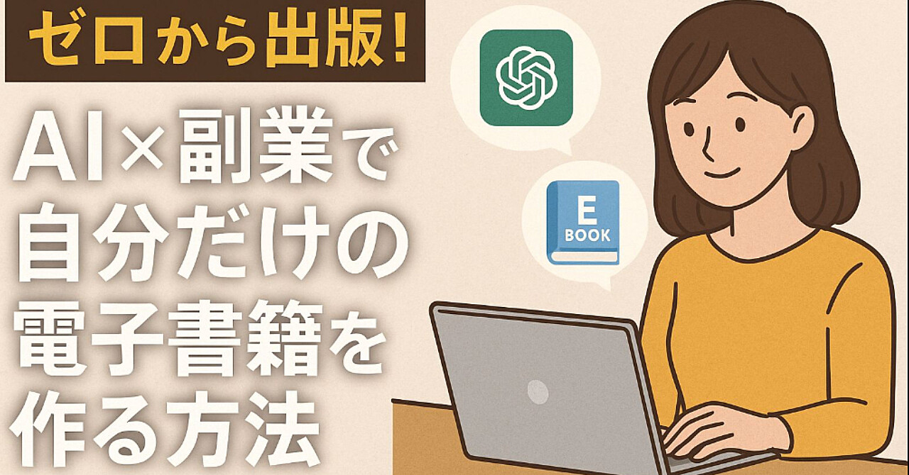 「ゼロから出版!AI×副業で 自分だけの電子書籍を作る方法」 ~初心者向けChatGPT活用術~
