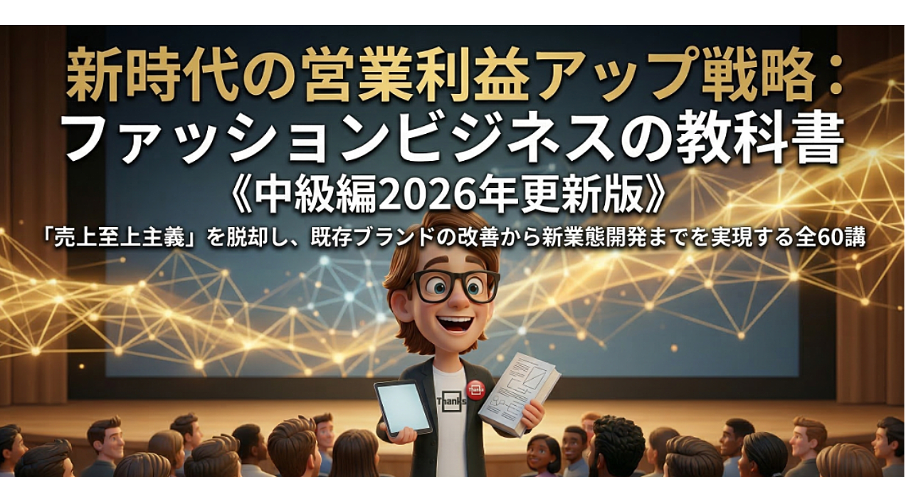 新時代の営業利益アップ戦略：ファッションビジネスの教科書《中級編2026年更新版》「売上至上主義」を脱却し、既存ブランドの改善から新業態開発までを実現する全60講