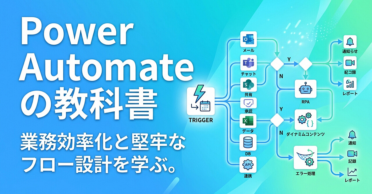 Power Automateの教科書のアイキャッチ画像