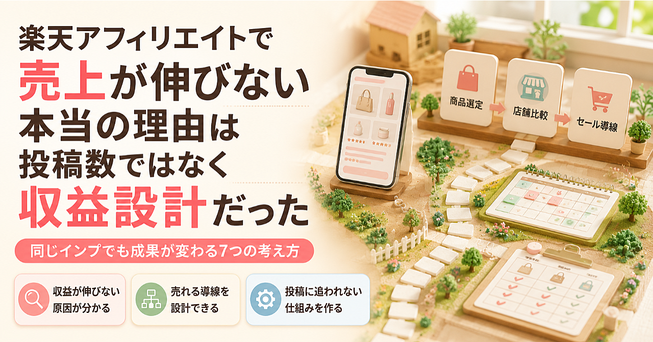 インプが落ちても売上は落とさない。同じ閲覧数から収益を最大化する「バズ×報酬設計」7つの鉄則
