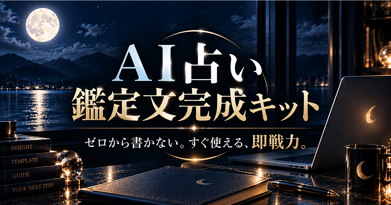 AI占い 鑑定文完成キットのアイキャッチ画像