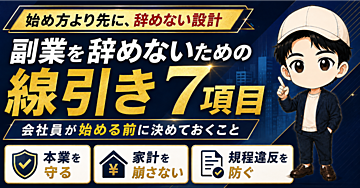 副業を辞めないための線引き 7項目｜会社員が始める前に決めておくこと
