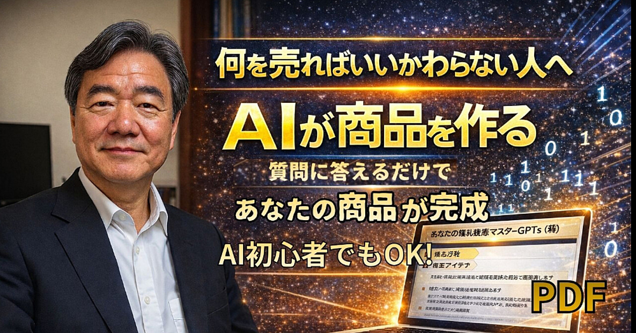 　　　　AIの質問に答えるだけで
　あなたの強みから商品が完成するGPTｓ

《AIが商品アイデア→商品化までサポート》