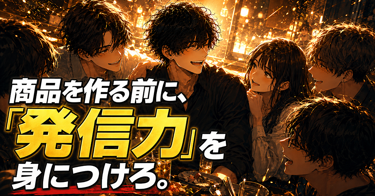商品を作る前に、「発信力」を身につけろ
100記事書いても売れなかった僕が気づいた、価値を届けて信頼に変える4段階