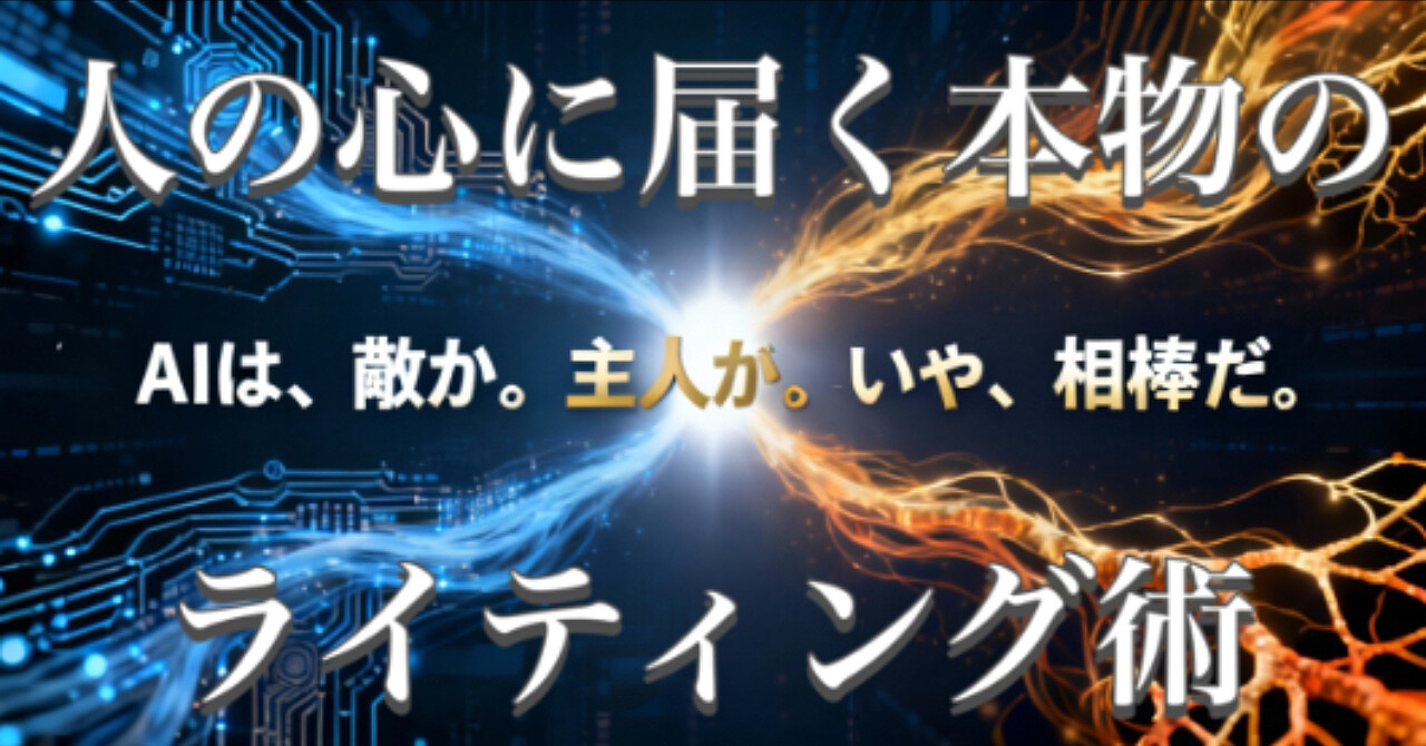 人の心に届く本物のライティング術【特典Gem付】AIが導くあなたの思考のアウトプット