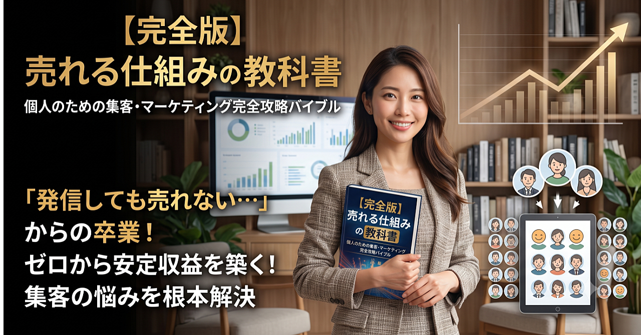 【完全版】売れる仕組みの教科書：個人のための集客・マーケティング完全攻略バイブル