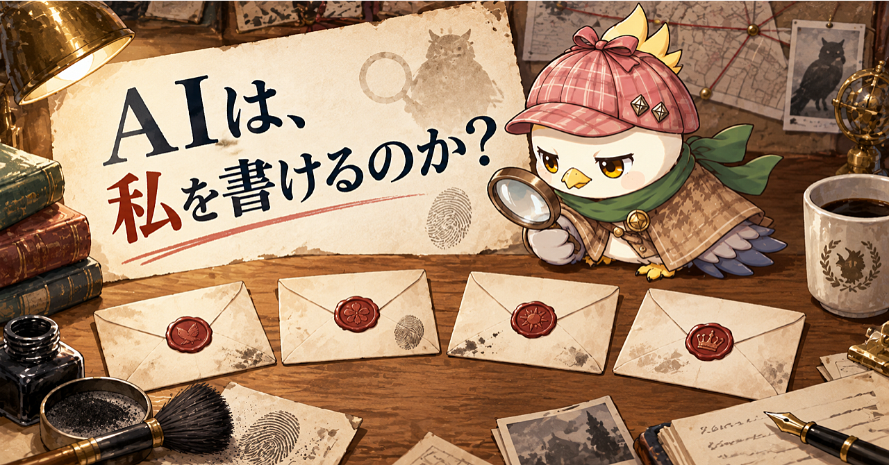 AIは、私を書けるのか?|文体探偵事務所の捜査記録【指紋採取キット(Skill)付き】のアイキャッチ画像