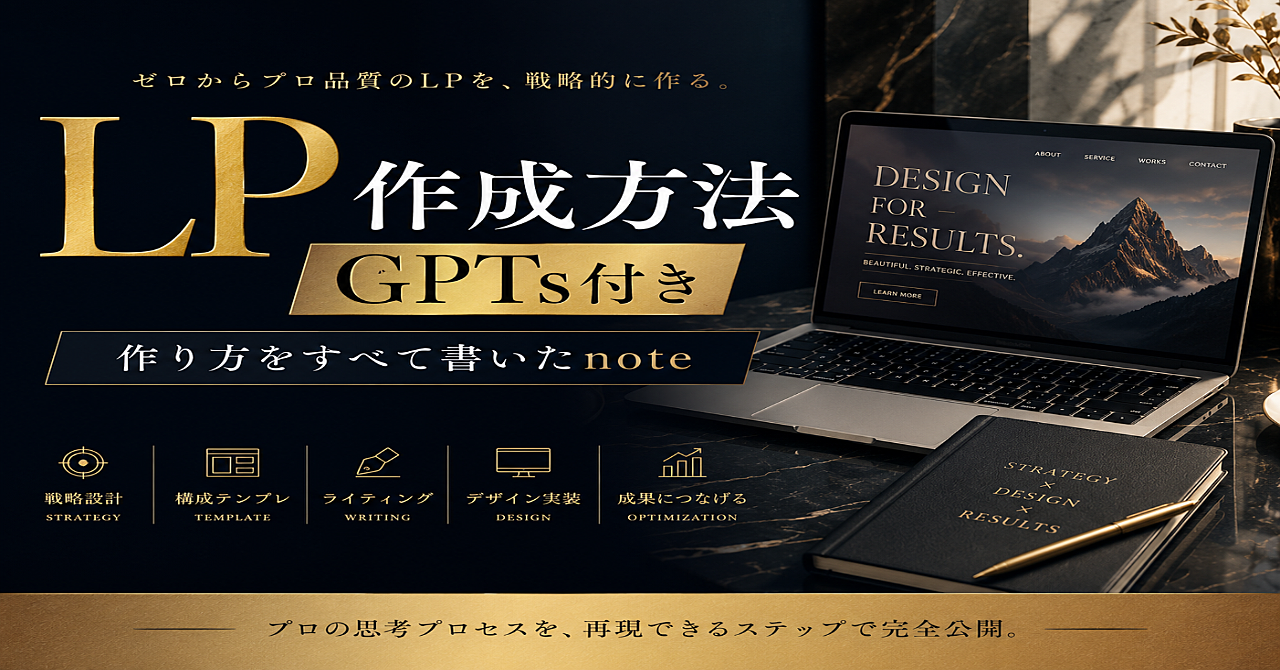 質問に答えるだけでプロ仕様のLPが完成するGPTs