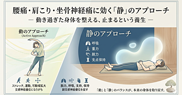 動の疲れに「静」のアプローチ