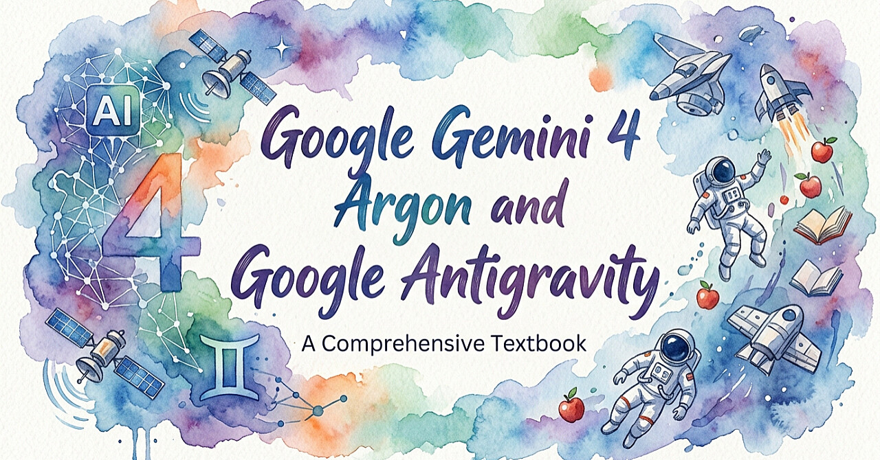 Google Gemini 4 Argon & Google Antigravity 実践教科書のアイキャッチ画像