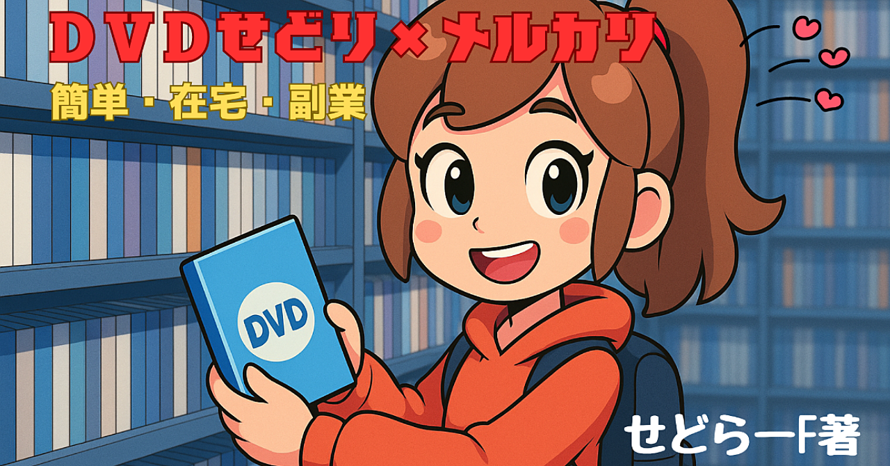 せどらーF式)【新型】DVDせどり×メルカリ販売の副業をお教えします!