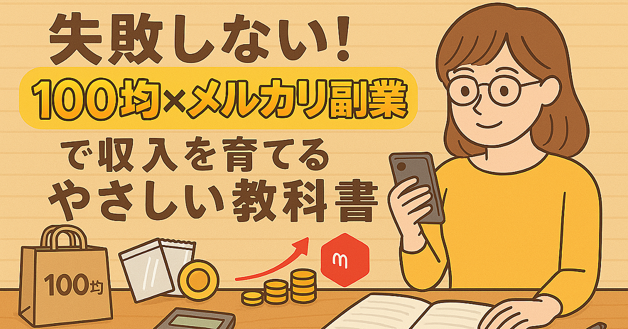 失敗しない!100均×メルカリ副業で収入を育てるやさしい教科書