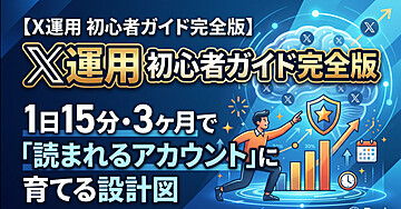 【X運用 初心者ガイド完全版】1日15分・3ヶ月で「読まれるアカウント」に育てる設計図