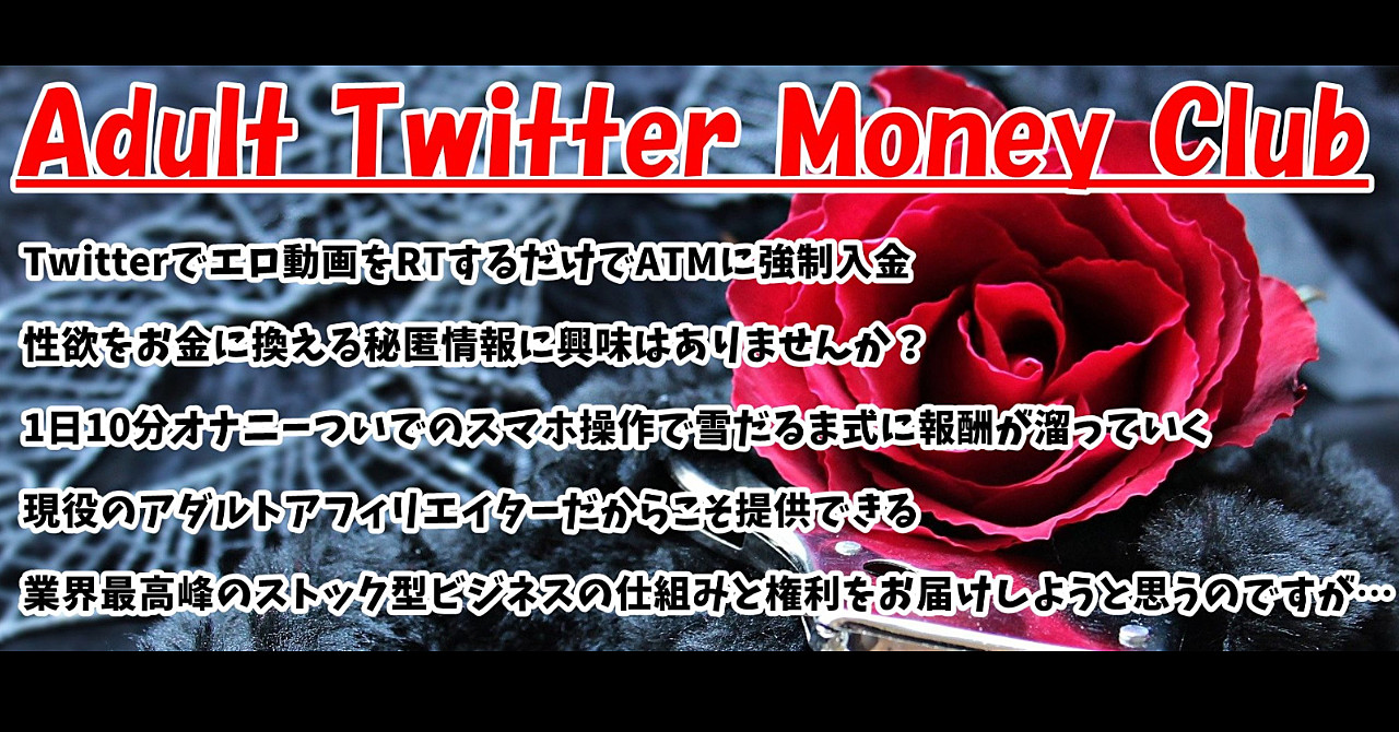 【ビジネス初心者でも可能】Twitterを使ったアダルトアフィリエイトを大公開!集客チートツールをゲットできます