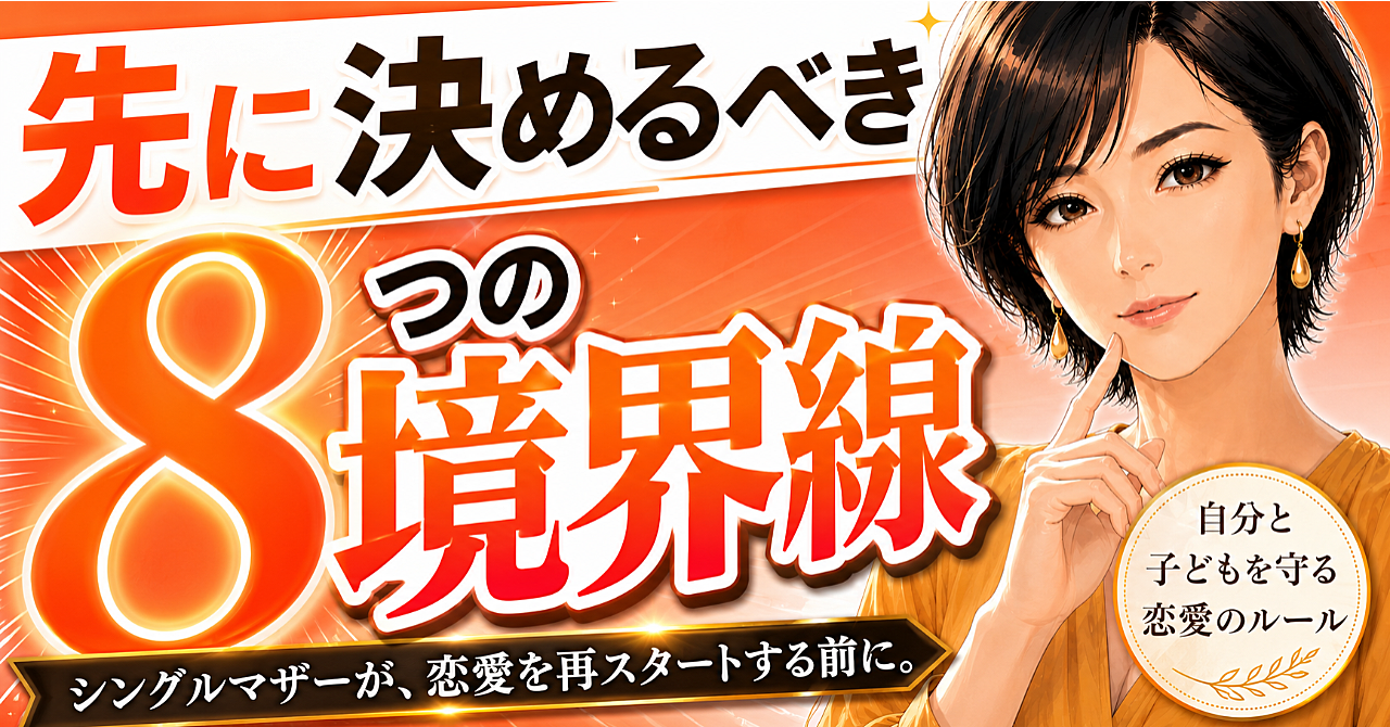 先に決めるべき8つの境界線
