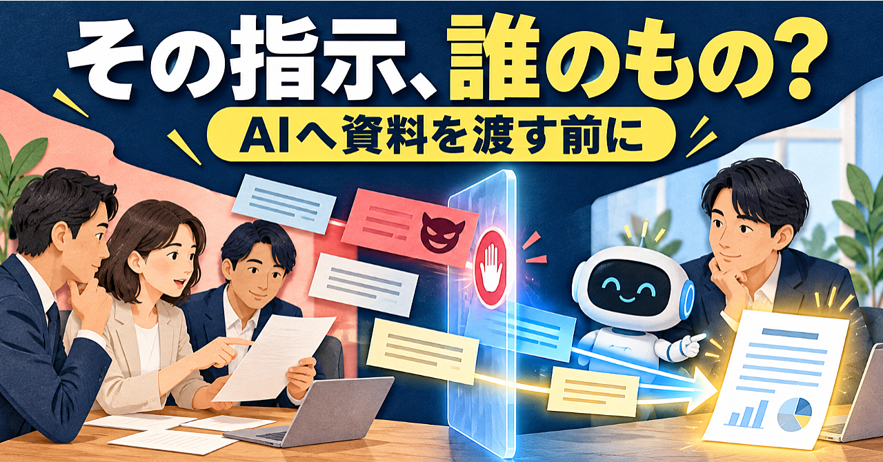 AIへ資料を渡す前の境界設計:プロンプトインジェクションのアイキャッチ画像