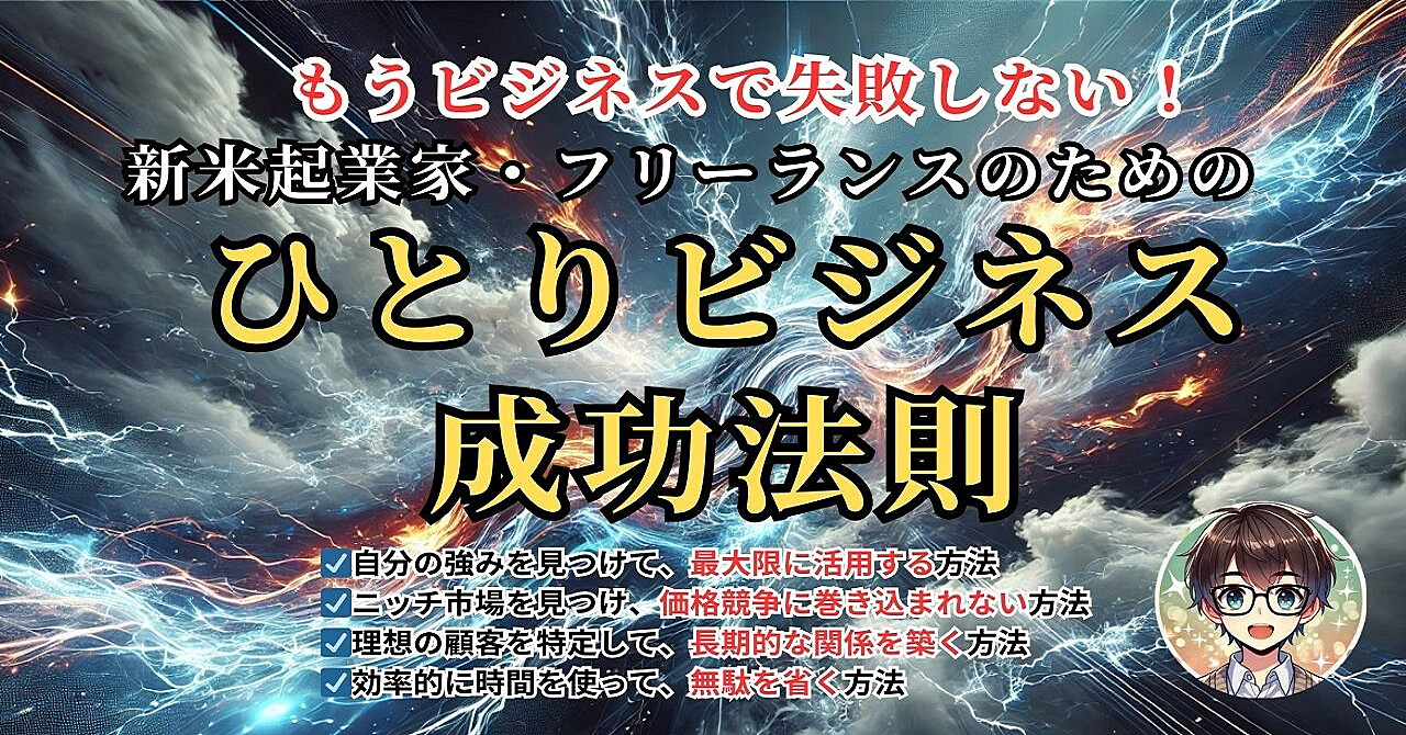 起業家・フリーランスのための【ひとりビジネス成功法則】