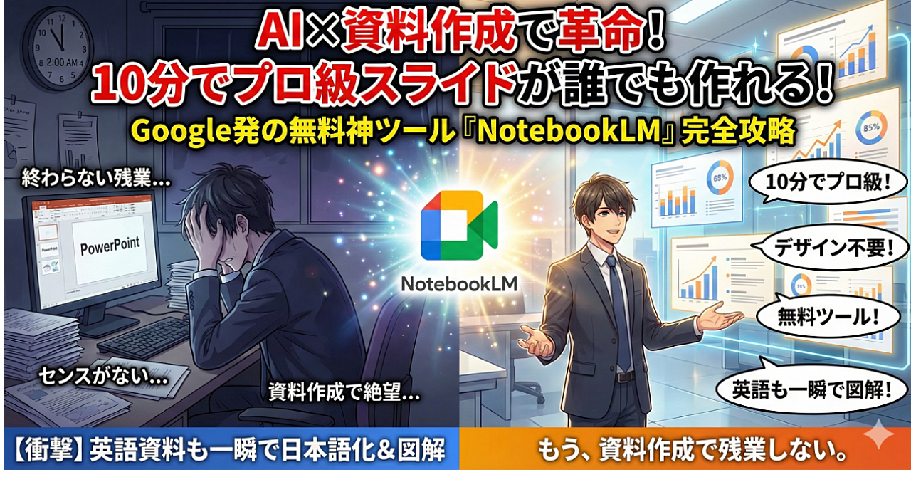 AI×資料作成で10分!プロ級スライドが誰でも作れる革命的ツールの全貌