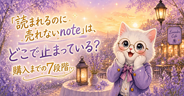「読まれるのに売れないnote」は、どこで止まっている？｜購入までの7段階