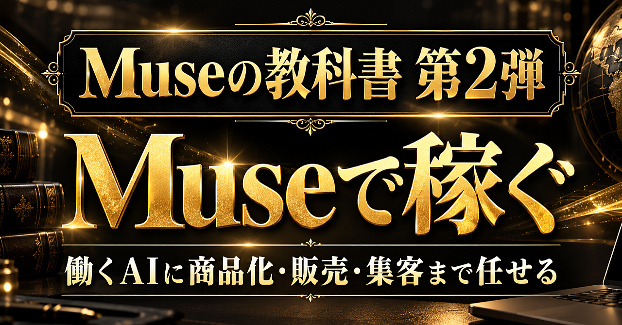 Museの教科書 第2弾|Museで稼ぐのアイキャッチ画像