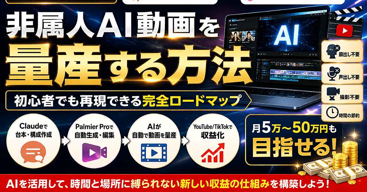 【2026年最新版】Claude×Palmier Proで非属人AI動画を量産する方法